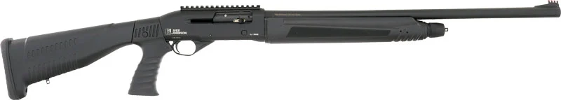 Iver Johnson 12ga 24-inch semi-auto shotgun with black tactical pistol-grip stock