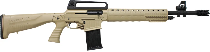 Iver Johnson Stryker 12GA 20in AR12 desert tan tactical semi-auto shotgun