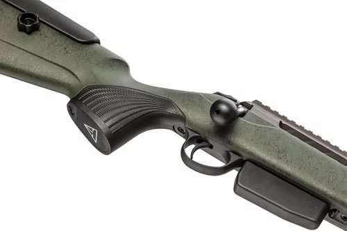 Tikka T3x Super Varmint .300 Win Mag rifle with green Roughtech synthetic stock