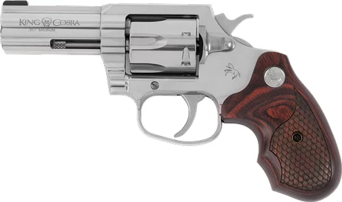 COLT King Cobra .357 Mag 3-inch stainless revolver, 6-round, TALO snake-scale walnut grips