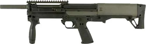 Keltec KSG Compact 12ga shotgun 18.5in green synthetic stock Picatinny rail