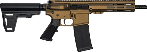 Great Lakes 223 Wylde 7.5in braced pistol in bronze with 30rd magazine