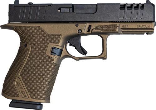 Great Lakes GL19BRZ 9mm striker pistol, 4-inch barrel, bronze Cerakote frame, black slide