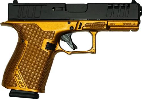 Great Lakes GL19GCPR Striker 9mm pistol with 4-inch barrel, galaxy copper frame and black slide
