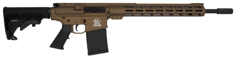 Great Lakes GLFA .308 Win AR-10 18 in nitride barrel bronze Cerakote rifle