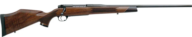 Weatherby Mark V Deluxe 25 Creedmoor 22 inch blued barrel walnut stock bolt-action rifle