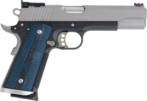 Colt Gold Cup Trophy two-tone .45 ACP 5 in pistol with blue G10 grips