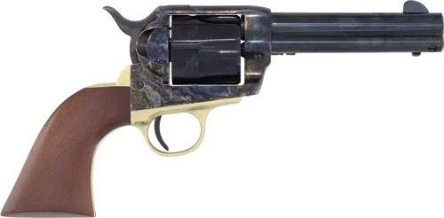 Cimarron Pistolero 9mm 4.75 inch single-action revolver case-hardened frame blued barrel walnut grips