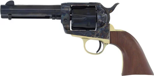 Cimarron Pistolero 9mm 4.75 inch single-action revolver case-hardened frame blued barrel walnut grips