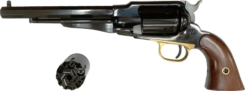 Cimarron Preacher 1858 revolver blued 8in octagon barrel walnut grips .45 LC/.44 percussion
