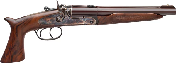 Pedersoli Howdah Vintage double-barrel pistol .45 LC/.410 with 10.25 inch barrel and walnut stock, case-colored finish