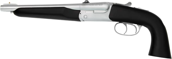Pedersoli Howdah Alaskan double-barrel derringer, stainless finish, synthetic grip, 10.25" barrels