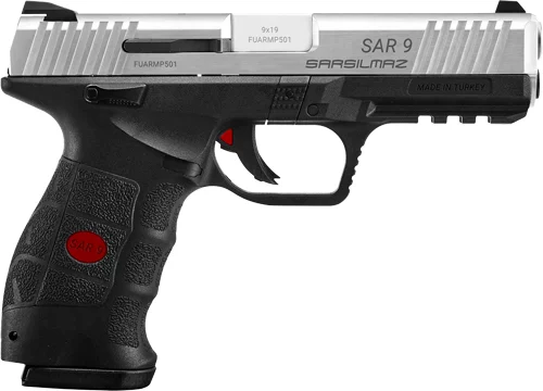 SAR Arms SAR9 9mm stainless pistol with polymer frame