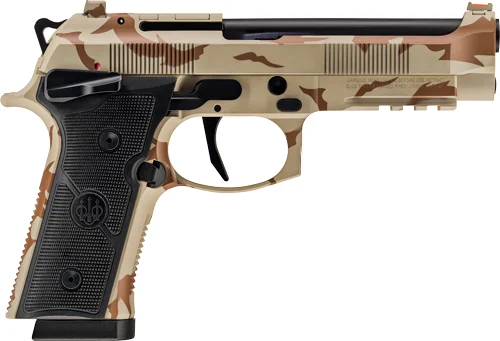 Beretta 92XI SAO FS 9mm 4.7 inch Desert DPM Cerakote pistol with two magazines