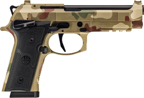 Beretta 92XI FS 9mm 4.7in Frogskin Camo pistol with optic-ready slide
