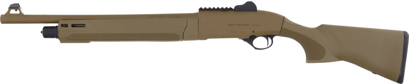 Beretta 1301 Tactical 12 Gauge 18.5-inch FDE tactical shotgun side view