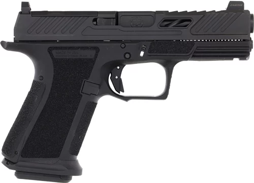 Shadow Systems MR920 Elite 9mm pistol, black polymer frame, optic-cut DLC slide