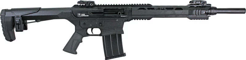 Iver Johnson Stryker 1 12GA semi-auto shotgun with 20-inch barrel and black synthetic tactical stock