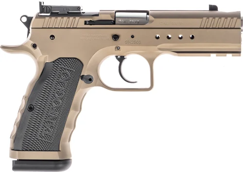 Tanfoglio Hexagon Tactical 9mm stainless with 4.45-inch compensated barrel
