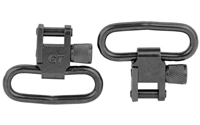 Grovtec GTSW02 locking sling swivels 1.25 inch loops black oxide pair