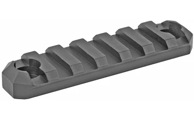 Grovtec M-LOK 3in 7-slot Picatinny rail section, black anodized aluminum