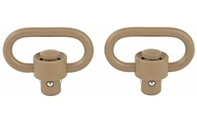 GrovTec push-button sling swivels FDE 1-1/4 inch 2-pack stainless steel Cerakote