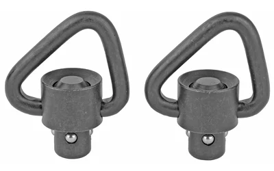 GrovTec angled loop push-button swivel set 2-pack black manganese phosphate finish
