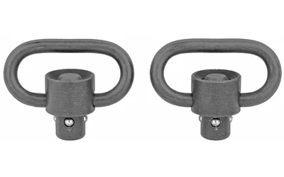 GrovTec Recessed Plunger Push Button Swivel Black 2-Pack for 1-1/4 in Slings