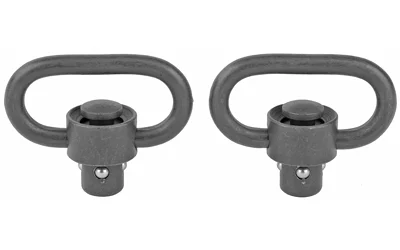 GrovTec heavy duty push button swivel for 1.25-inch slings, black manganese phosphate finish