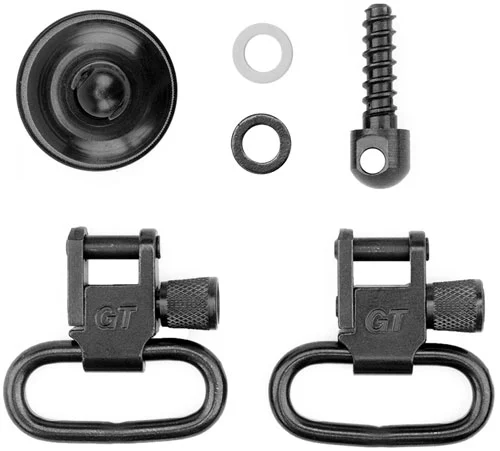 GrovTec locking swivel set for Remington 870 Express 12 GA, black, 1-inch loops