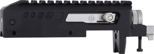 TacSol X-RING Gen2 takedown receiver in matte black for .22 LR rifles with 15-MOA rail