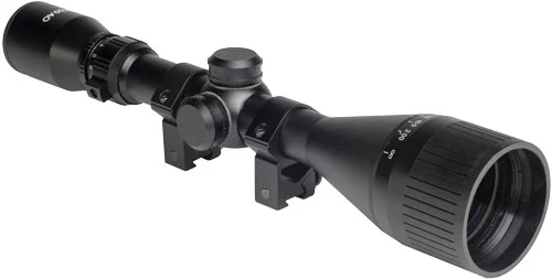 Hatsan Optima airgun scope with AO, rings and caps, 50mm objective