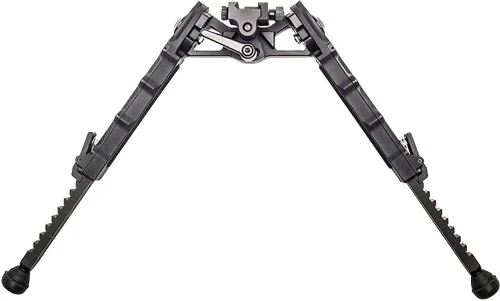 Accu-Tac HD-50 heavy-duty bipod in flat black with 7-10 in adjustment and Picatinny mount