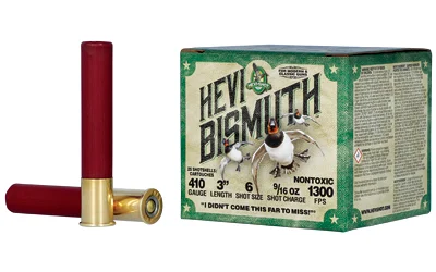 I-SHOT HEVI BISMUTH .410 Bore 3-inch #6 Shot 25 Rounds Ammo