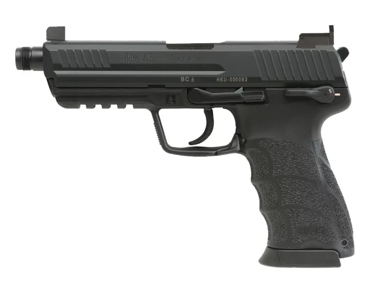Heckler & Koch HK45T Tactical V1 .45 ACP pistol, black, threaded barrel