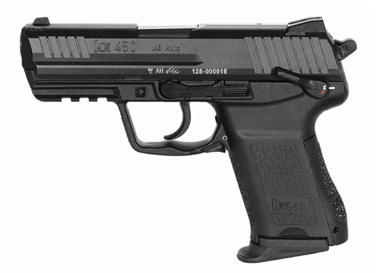Heckler & Koch HK45C V1 compact .45 ACP handgun with 3.94 in barrel and two 8-round magazines