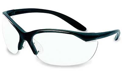 Howard Leight Vapor II safety glasses black frame clear anti-fog lens