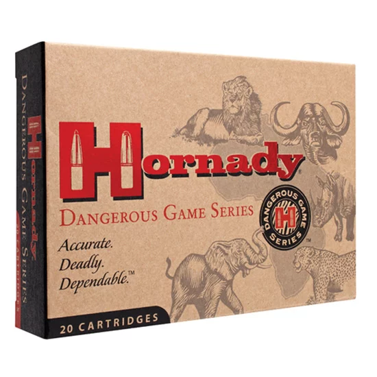 Hornady Dangerous Game .375 H&H Magnum 270 grain ammunition box