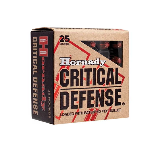 Hornady Critical Defense .38 Special +P 110gr FTX 25-round box
