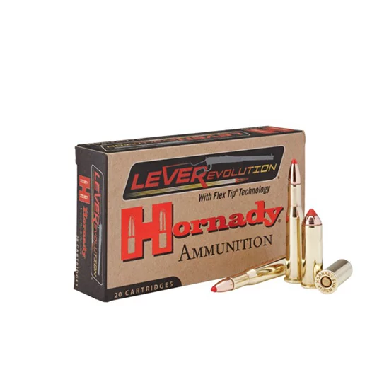 Hornady LEVERevolution .41 Rem Mag 190 gr FTX ammunition box 20 rounds