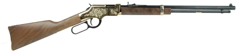 Henry Golden Boy Deluxe 4th Edition engraved .22 LR lever-action rifle with walnut stock