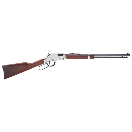 Henry Golden Boy Silver lever-action rifle 20-inch octagon barrel nickel receiver walnut stock