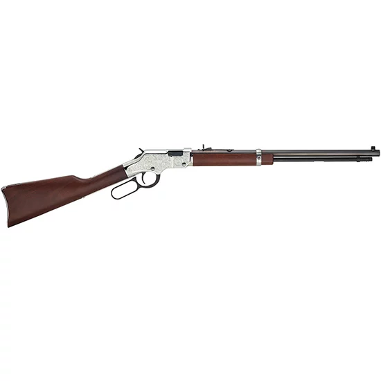 Henry Silver Eagle lever-action rifle .22 S/L/LR 20 inch octagon barrel engraved receiver walnut stock