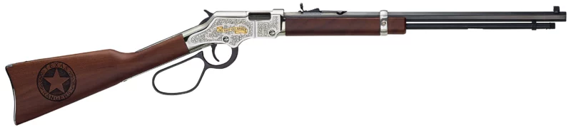 Henry Golden Boy Texas Rangers Bicentennial Tribute rifle .22 LR 20 inch octagon blued barrel with walnut stock