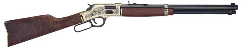 Henry Big Boy Deluxe Engraved .44 Mag/.44 Spl 20in octagon blued barrel polished brass receiver walnut stock