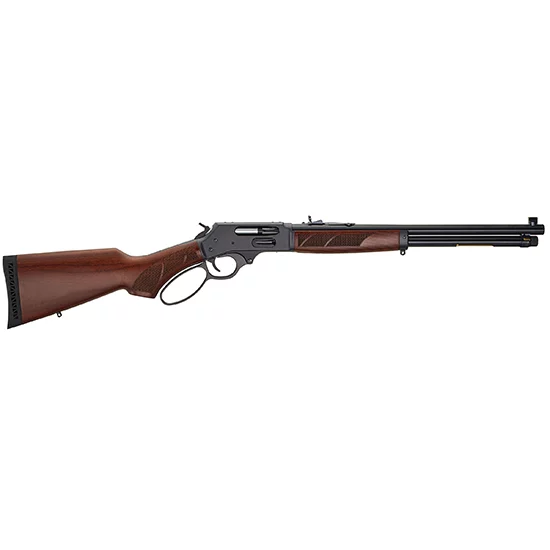 Henry H010G steel lever-action side gate rifle 18.43 in blued barrel walnut stock 4rd