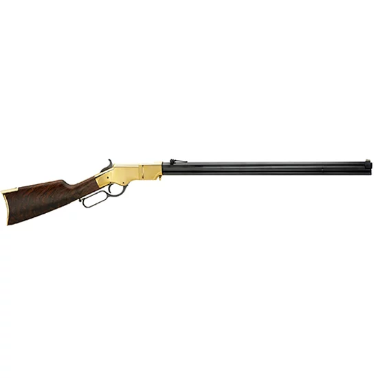 Henry Original H011C .45 Long Colt 24.5 inch octagon blued rifle, polished brass receiver, walnut stock