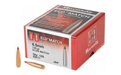 Hornady ELD Match 6.5mm 130gr bullets box 100ct