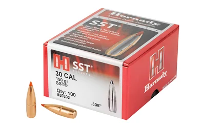 Hornady SST .30 Cal .308 150gr polymer tip boat tail bullets 100 per box