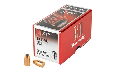 Hornady XTP .38/.357 158 gr jacketed hollow point bullets 100 per box
